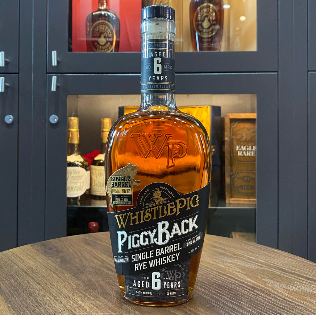 WhistlePig Piggyback Rye Single Barrel 38792 Cask Strength r/Bourbon Single Barrel Selection