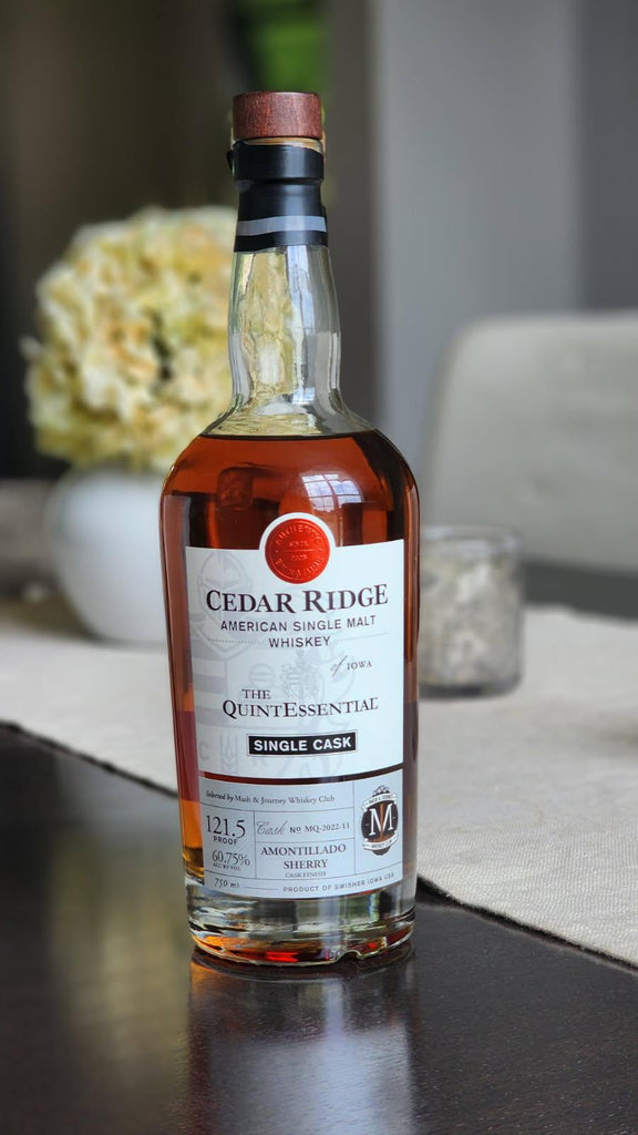Cedar Ridge Single Barrel Quintessential "Mash & Journey" Single Barrel American Single Malt Selection